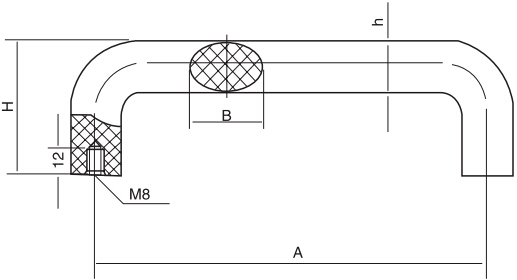 椭圆拉手HY8315.3结构图