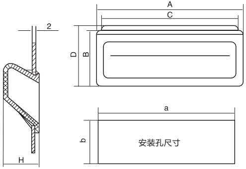 HY8315.9门内拉手